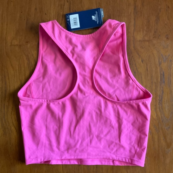 New Balance Bright Pink NYC Marathon Crop Top - Picture 2 of 2